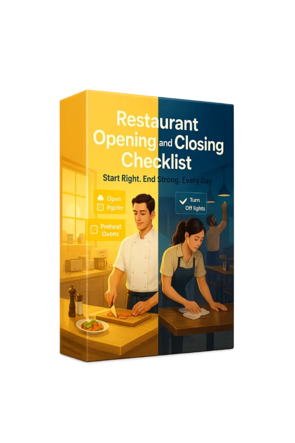 Restaurant Opening and Closing Checklist