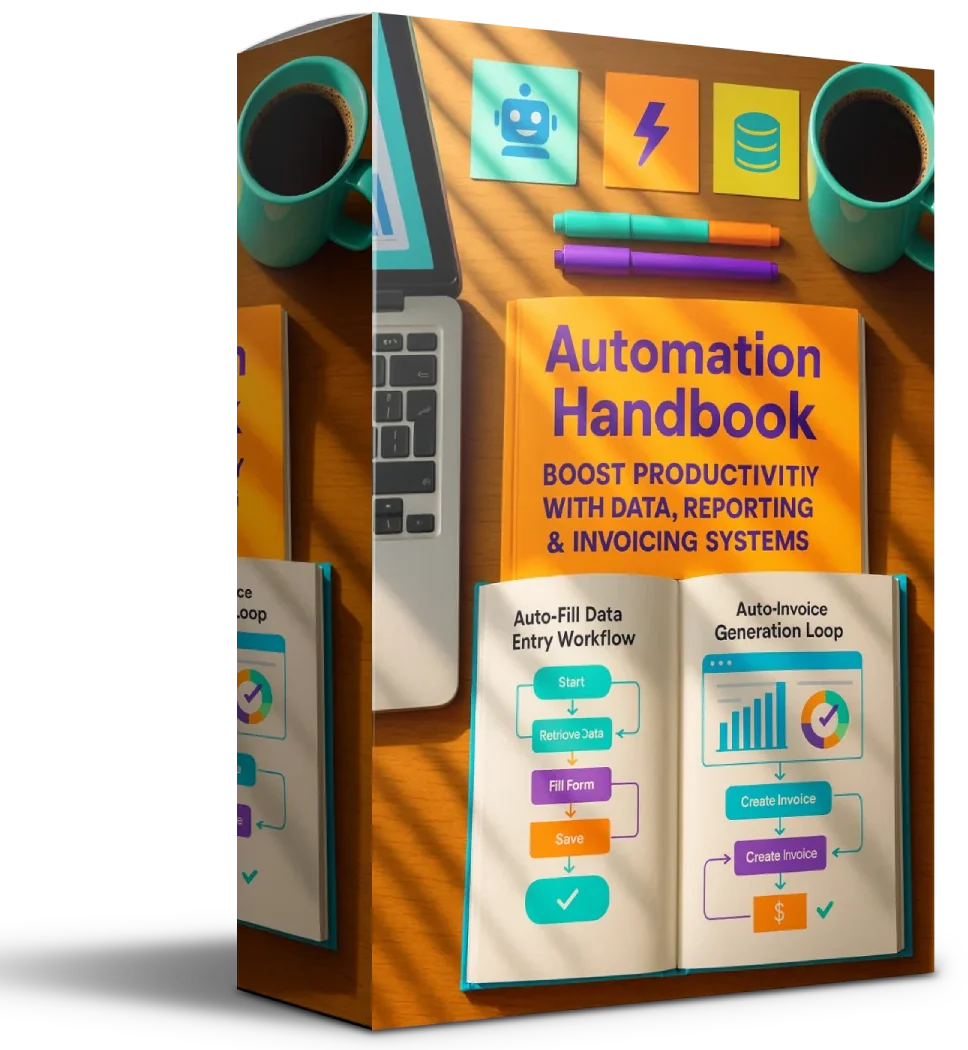 Product #17: Automation Handbook: Automate Data Entry, Reporting & Invoicing for Productivity Boost