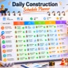 Daily Construction Schedule Planner