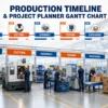 Production Timeline & Project Planner Gantt Chart
